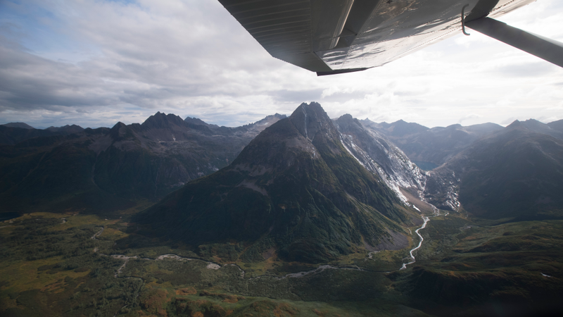 Mountains guard the entrance to the Wood-Tikchik lake system; most of the peaks in this region remain unnamed. Photo credit: Duncan Sullivan